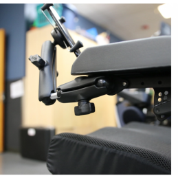 Support téléthèse fauteuil roulant électrique domotique handicap