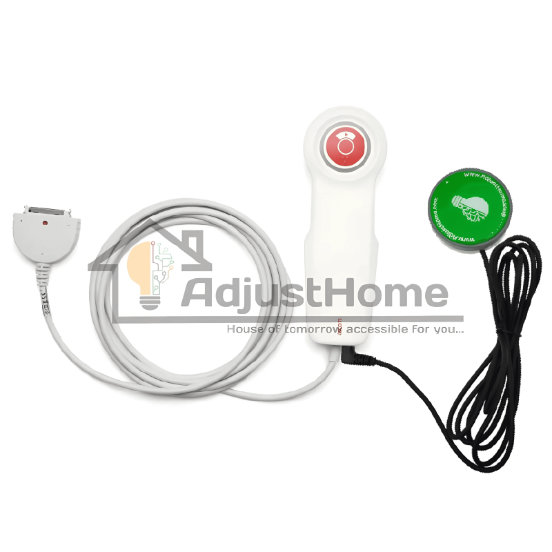 Poire d'appel universelle compatible Ascom avec prise contacteur handicap Poire d'appel universelle compatible Ascom avec prise contacteur handicap