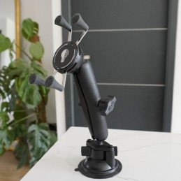 Base ventouse smartphone rallonge bras