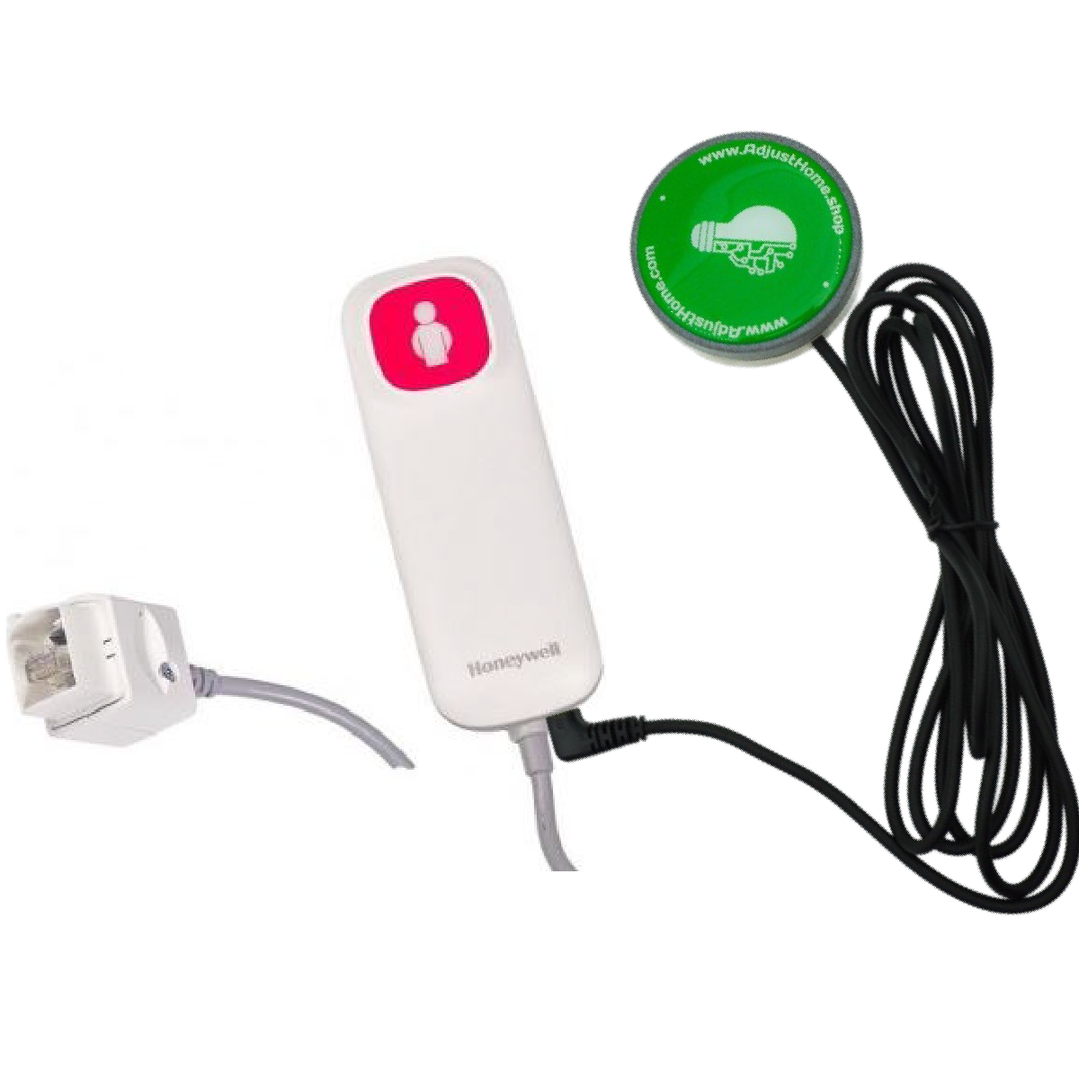 Poire d'appel compatible Ackermann auto éjectable avec prise contacteur AdjustHome domotique handicap